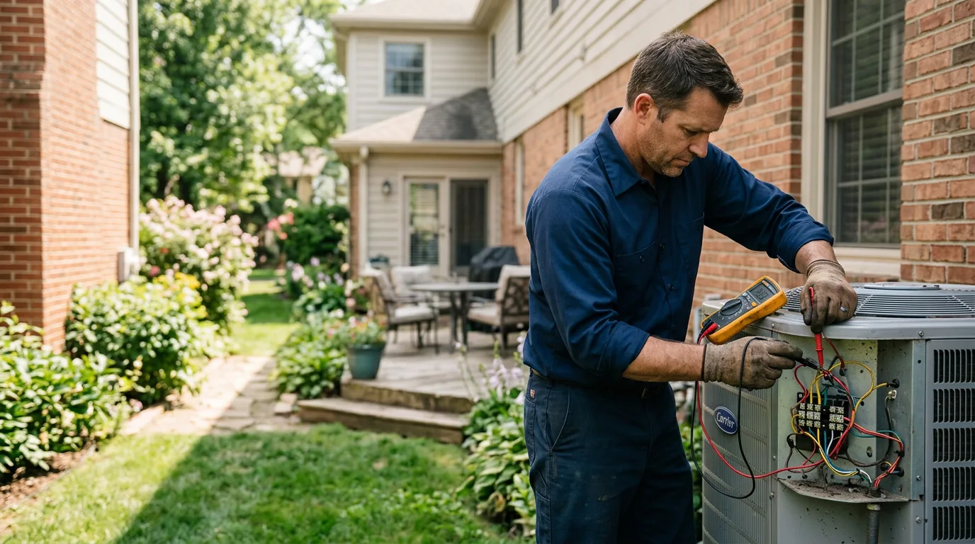 HVAC technician working near Westfield, ME